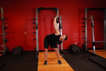 Advanced Kettlebell Windmill: posición final