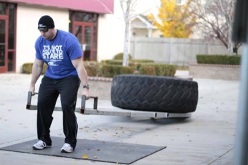 Car Deadlift: posición inicial