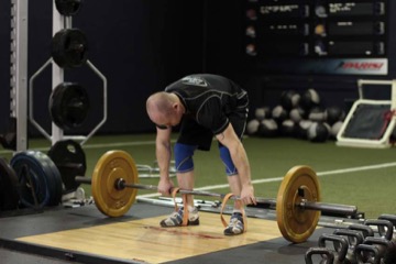Deadlift with Bands: posición inicial