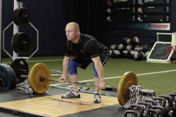 Deadlift with Chains: posición inicial