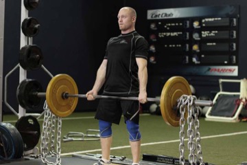 Deadlift with Chains: posición final