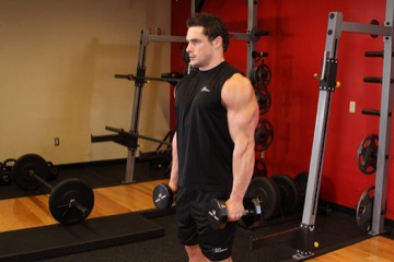 Dumbbell Raise: posición inicial