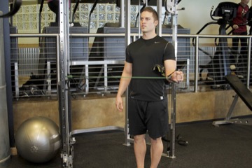 External Rotation with Band: posición final