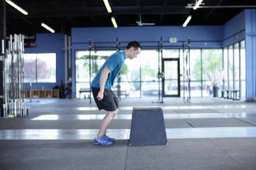 Box jump: posición inicial