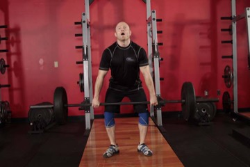 Hang Clean: posición final