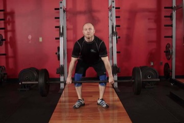 Hang Clean - Below the Knees: posición final