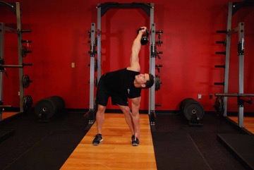 Kettlebell Windmill: posición final