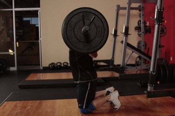 Kneeling Jump Squat: posición inicial