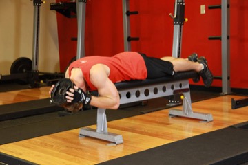 Lying Face Down Plate Neck Resistance: posición inicial