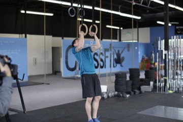 Muscle-up en anillas: posición inicial