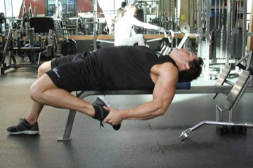 On-Your-Back Quad Stretch: posición final