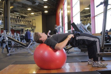 Physioball Hip Bridge: posición final
