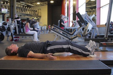 Platform Hamstring Slides: posición inicial