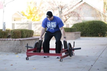 Rickshaw Deadlift: posición inicial