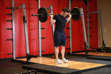Rocking Standing Calf Raise: posición inicial