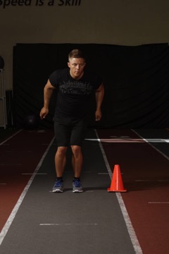 Sprint lateral: posición final