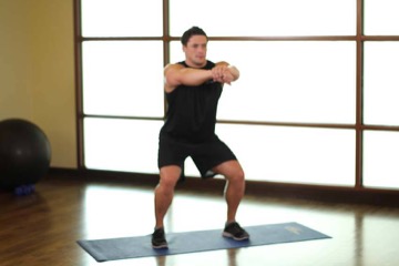 Sit Squats: posición final