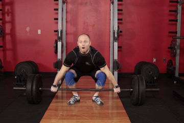 Snatch Pull: posición inicial